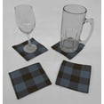 thumbnail image 2 of Buffalo Check Plaid Cloth Coasters by Penny's Needful Things (Set of 4) Blue, 2 of 2