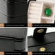 thumbnail image 4 of Caja de almacenamiento de joyas de doble capa con espejo - Organizador de joyas portátil compacto para pendientes, anillos, collares - Tamaño de viaje de 10,5x8,5x5,5 cm con partición desmontable, 4 of 7