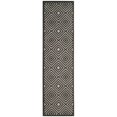 thumbnail image 2 of SAFAVIEH Cottage Flor Geometric Diamonds Indoor/Outdoor Runner Rug Cream/Grey, 2'3" x 8', 2 of 5