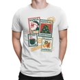 thumbnail image 2 of Vintage Christmas Stamp Collection Men's T-shirt, 2 of 3