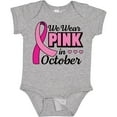 thumbnail image 3 of Inktastic Breast Cancer Awareness We Wear Pink in October Girls Baby Bodysuit, 3 of 5