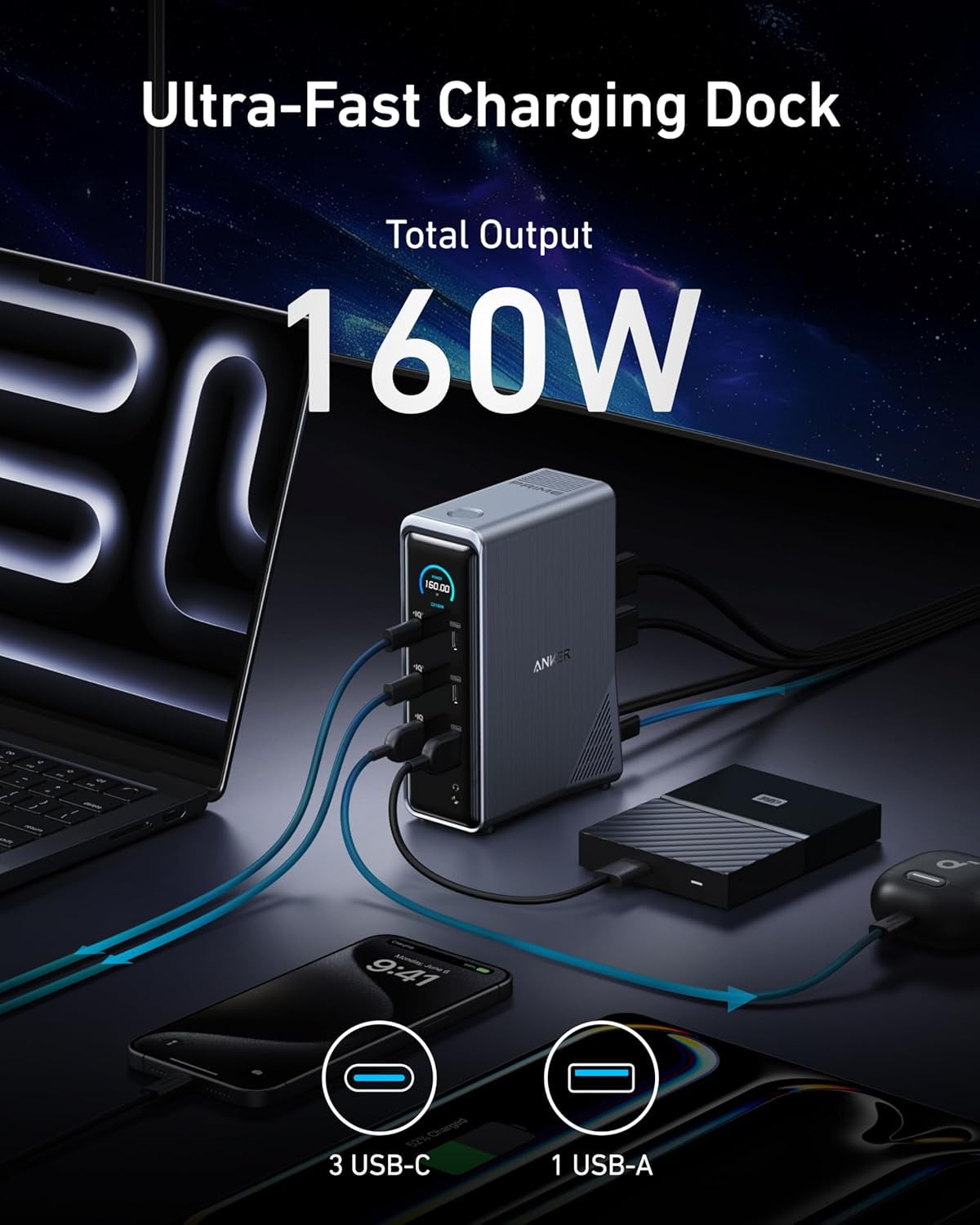Restored Anker Prime Docking Station (Refurbished)
