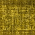 thumbnail image 1 of Ahgly Company Machine Washable Indoor Square Oriental Yellow Industrial Area Rugs, 6' Square, 1 of 4