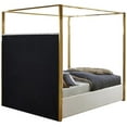 thumbnail image 5 of Meridian Furniture Jones Cream Velvet Queen Bed, 5 of 5