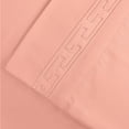 thumbnail image 2 of Superior 4-Piece Classic Pink Embroidered Microfiber Bed Sheet Set, King, 2 of 5