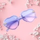 thumbnail image 5 of 2x lindas gafas de sol para niños con forma de corazón UV400, transparentes, redondas azul rosado, 5 of 9