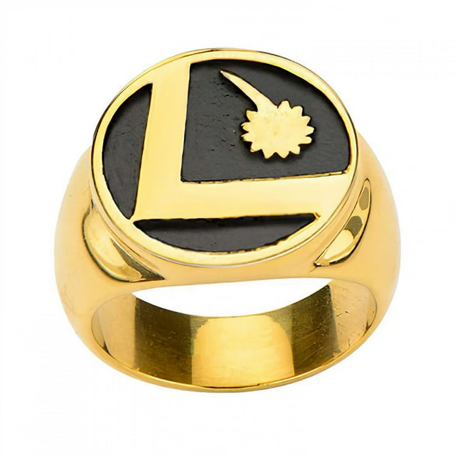 DC Légion de Super-Héros Logo Acier Inoxydable Taille 10