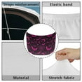thumbnail image 6 of Uorisanigo Car Hood Cover Waterproof Purple Bats Auto Hood Cover Washable Elastic Weatherproof Fabric, Non-Adhesive Banner Fits Most Cars, Easy to Install, 6 of 7