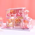 thumbnail image 2 of Casa a escala, regalo de cumpleaños para niños, casa de muñecas en miniatura 3D, casa de muñecas DI D en miniatura con muebles, kit de casa de muñecas, rendimiento inigualable, 2 of 8