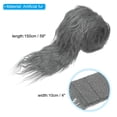 thumbnail image 2 of Unique Bargains 59" x 4" Plush Faux Fur Fabric Precut Strips Fluffy Faux Fur Ribbon, Dark Grey, 2 of 6
