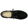 thumbnail image 6 of Ollio Women's Classic Flat Shoes Lace Up Faux Suede Oxfords ZM2910, 6 of 6