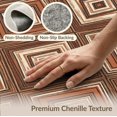 thumbnail image 6 of ODIKA 6'x9' Washable Area Rug Ivory Tug Farmhouse Stepped Border Traditional Decorative Vintage for Queen Size Bedroom, Under Bed, Master Suite, Easy Care, Non-Shedding, 6 of 7