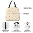 thumbnail image 7 of Mini Orange Print Lunch Bag Thick Aluminum Foil Tote Cooler for Women Work Picnic Gift, 7 of 7