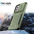 thumbnail image 6 of for Motorola Moto G Power 5G 2024, Luxury Sliding Camera Cover Soft TPU + Hard PC Shockproof Drop Protective Hybrid Stylish Ultra Slim Frosted Anti-slip Grip Case for Moto G Power 5G 2024, Darkgreen, 6 of 7