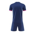 thumbnail image 5 of EnJoCho Boys Soccer Clothes Short Sleeve Loose Gradient Tshirt + Shorts Kids Girls Training Athleti𝖼 𝖳racksuit Outfits for 5-13 Years, 5 of 5