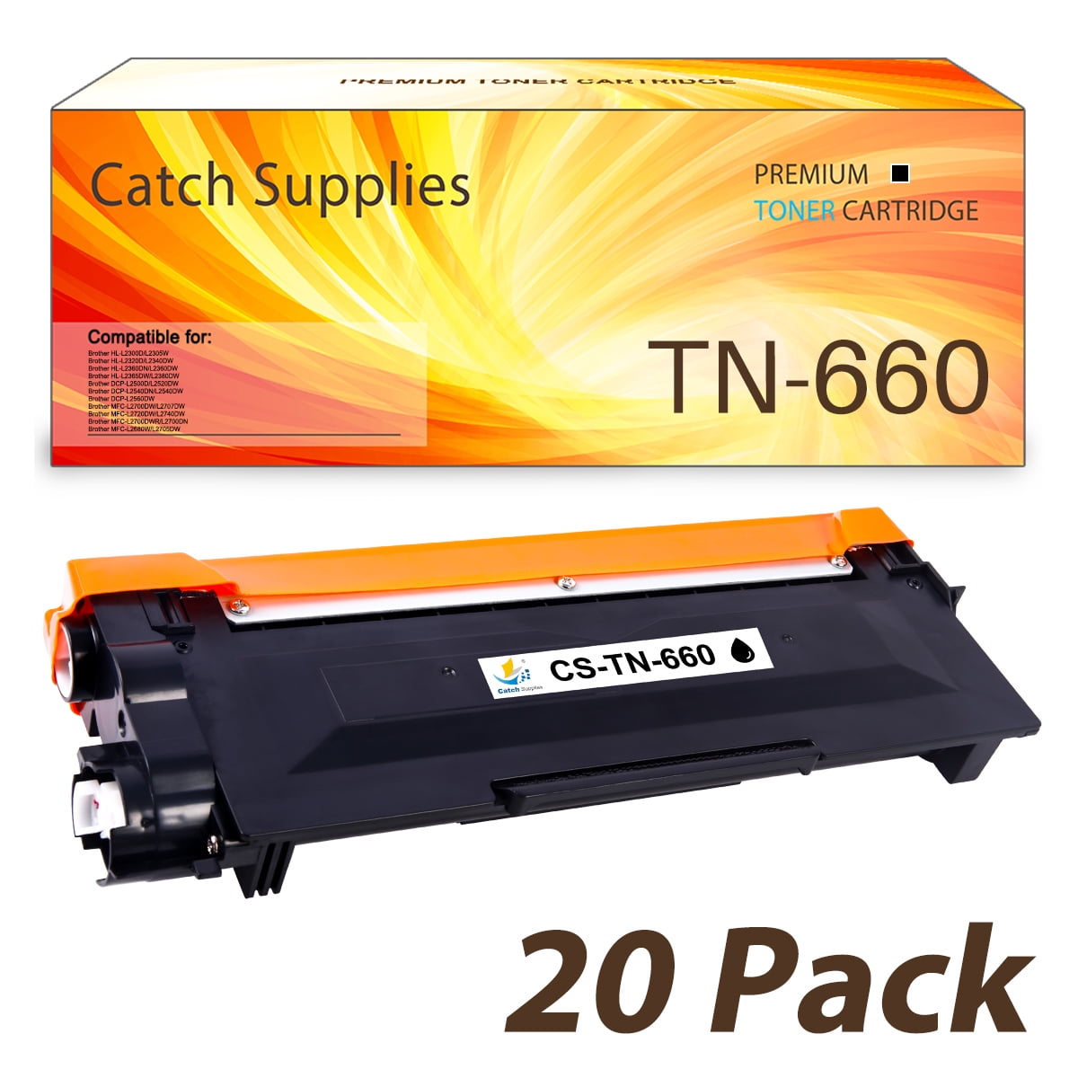 Catch Supplies Compatible Toner for Brother TN660 TN630 Compatible with MFC-L2740DW HL-L2380DW HL-L2340DW HL-L2320D DCP-L2540DW Printer Ink (Black, 30-Pack) - Walmart.com