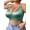 Green, variant on Plus Size Wireless Bra for Women, Full Coverage Seamless Comfort Bra for Large Bust DDD-G, Wide Padded Adjustable Straps, Back Smoothing Closure, V-Neck No Underwire Everyday Bra, Black