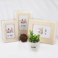 thumbnail image 4 of Marco de fotos hecho a mano DIY, arcilla blanca embrionaria, material de actividad para padres e hijos, base de madera creativa de 5 a 10 pulgadas, 4 of 5