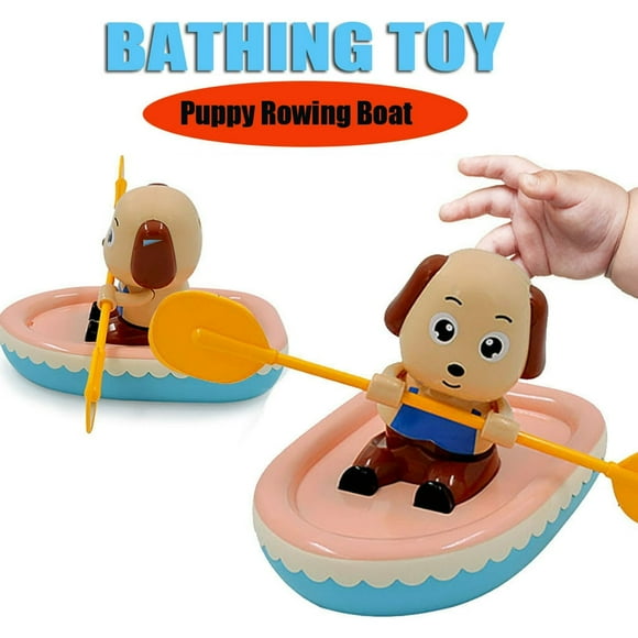 Bathing Toy Puppy Rowing Boat Child Water Toy Play Swimming Pool Toy