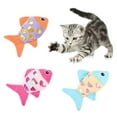thumbnail image 3 of SPRING PARK Cute Fishes Cat Catnip Toys Kitten Chew Knickknack Interactive Pillows Teeth Grinding Catmint Plush Plaything Kitty Gift Supplies, 3 of 7