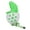 Green, variant on Xirurus Dinosaur Egg Dog Chew Toy, Bite Resistant Tough Rubber Teething Toothbrush for Aggressive Chewers, Puppy Dental Care Pet Toy, Orange (20 cm / 7.87 inches)