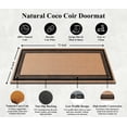 thumbnail image 5 of A1HC Natural Coir Flock Doormat for Outdoor Entrance, Heavy Duty, Thin Profile, Anti-Shed Treated Durable Mats, Easy to Clean, Long Lasting, Front Door Entry Mat 36"x72", 5 of 6