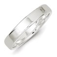 thumbnail image 2 of 925 Sterling Silver 4mm Size 5.5 Ring Wedding Classic Flat, 2 of 7