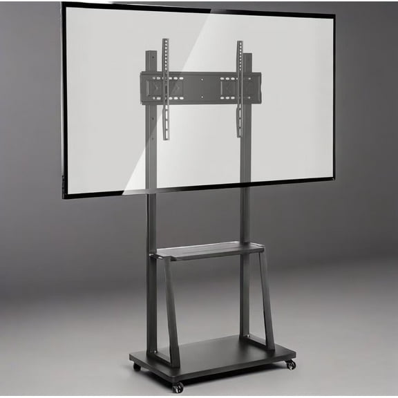 OmninexHub Smart Board Cart Adjustable Height Fits Most TV Stand for 42-86" TVs up To 385 Lbs for Living Room And Office