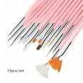thumbnail image 5 of 15Pcs Cake Decorating Brushes, Cake Painting Brushes Kit Food Paint Brushes Fondant Sugar DIY Brush Set Cookie Decorating Supplies Candy Icing Pastry Brush for Baking(Pink), 5 of 7