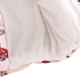 thumbnail image 2 of Baby Girls Winter Warm Butterfly Floral Hooded Jacket Coats Kids Button Down Top Outerwear, 2 of 8