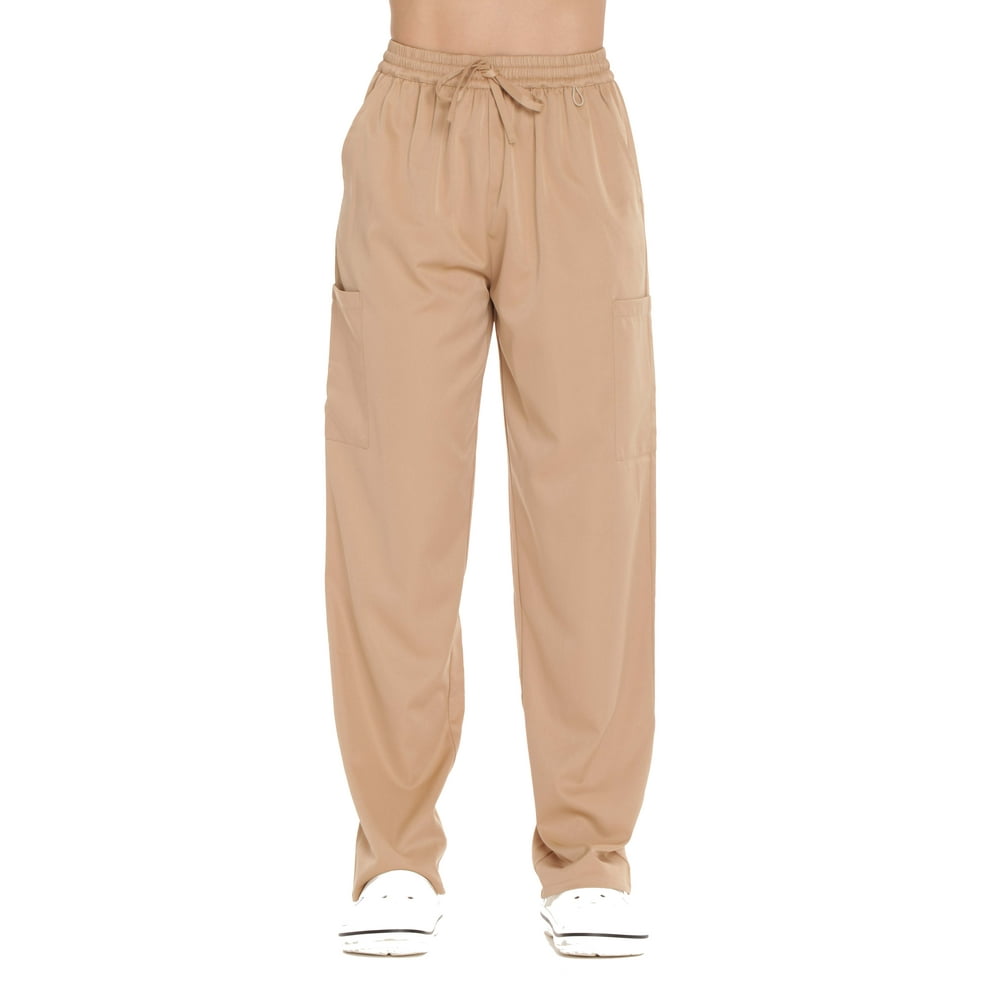 Just Love Just Love Stretch Solid Scrub Pants for Women 6825WHTXS