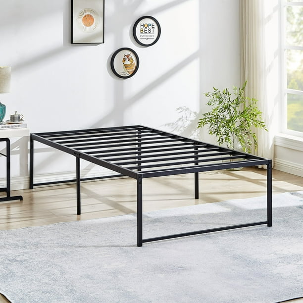 Metal bed frame twin 18 inch deals