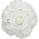 thumbnail image 1 of Nvzi 50 piezas de flores artificiales, rosas de espuma artificiales de tacto real, decoración DIY para bodas, damas de honor, centros de mesa para ramos de novia, fiestas (50, blancas), 1 of 5