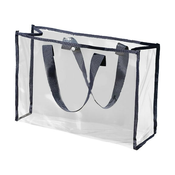 Clear Beach Bag for Women Waterproof PVC Portable Large Transparent Tote Bag for Swim Travel