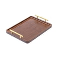 thumbnail image 3 of Bandeja de madera para servir con asas, rectangular, para mesa de centro, para bodas 36x25cm, 3 of 9