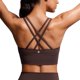 thumbnail image 1 of Sujetador deportivo CRZ YOGA Strappy Longline para mujer Hot Fudge Brown, 1 of 5