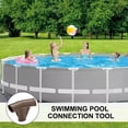 thumbnail image 4 of RYUJNDK Easy Installation Swimming Pool Frame T Connector Joint Quick Setups Fit for Metal Frame Pools Easy to Attach and Secure, 4 of 9