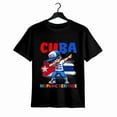 thumbnail image 1 of Camiseta infantil de algodón 100 % con la celebración de la herencia hispana de Cuba Dabbing Kid, 1 of 6