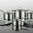 thumbnail image 4 of The Rock WAVE 10-Pc Stainless Steel Cookware Set with Cooking Mold/Sheet, 4 of 6