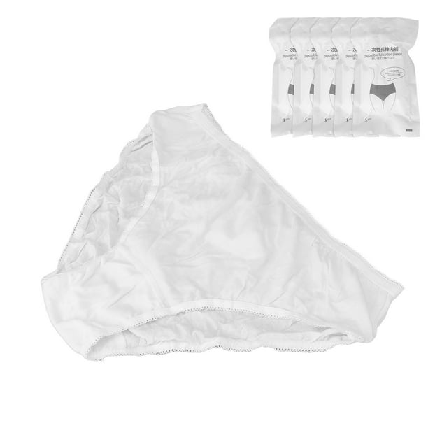 7 Pc Travel Disposable Briefs Women Cotton Panties 1 Box Underwear -suzuka