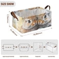 thumbnail image 4 of Bunnies Easter Eggs Storage Bins with Handles Foldable Storage Baskets for Shelves Organizer Cloth Baskets, 4 of 8