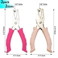 thumbnail image 2 of YSTIANN Single Hole Punch Set, 1/4 & 1/8 Inch Hole Size, Compact Handheld Puncher for Paper Crafts, DIY & Office Use, 2 Pack WJ85-583, 2 of 6