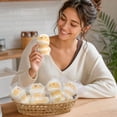 thumbnail image 5 of Mummy Bread Squishy Squeeze Toy Crunchy Squishy Slow Rising Stress Ball Fidget for Kids Adults Anxiety Relief Hand Fidget Office Desk Desk Decoration Party Favor, 5 of 5