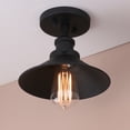 thumbnail image 3 of Pathson Vintage 1-Light Metal Flush Mounted Ceiling Light, Cone Shape Lamp for Kitchen Hallway, 3 of 5