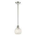 thumbnail image 3 of Innovations Lighting - White Mouchette - 1 Light Stem Hung Mini Pendant In, 3 of 7