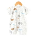 thumbnail image 2 of Gubotare Baby Clothes Boy Summer Baby Boys Bodysuit, Short Sleeve One Piece Bodysuits Size 12-18 Months (White,12-18 Months), 2 of 4