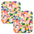 thumbnail image 7 of Yayeee 2-Pack Plug in LED Night Lights with Light Sensors Motion Detectors, Pink Colorful Circles, 7 of 7