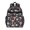 Mushroom and Sprig Navy Pattern, variant on Mushroom and Fern White Pattern Cute School Backpack Bag for School with Padded Back and Adjustable Shoulder Straps 15.25"x11.5"x5.25"