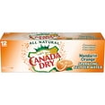 Canada Dry Mandarin Orange Sparkling Seltzer Water, 12 Fl Oz, 12 Pack