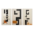 thumbnail image 2 of Designart "Abstract Monochrome Minimalism New Order V" Modern Geometric Wall Art Set Of 3 - Black Abstract Gallery Wall Set For Home Decor, 2 of 6
